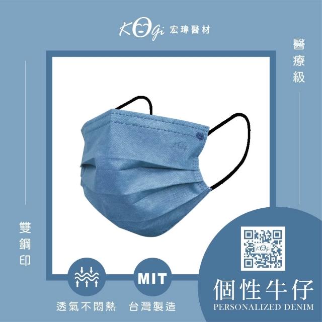 【宏瑋】成人平面醫療口罩 滿版系列4盒組｜50入/盒(醫療級三層防護｜疫情防護必備｜台灣製造)