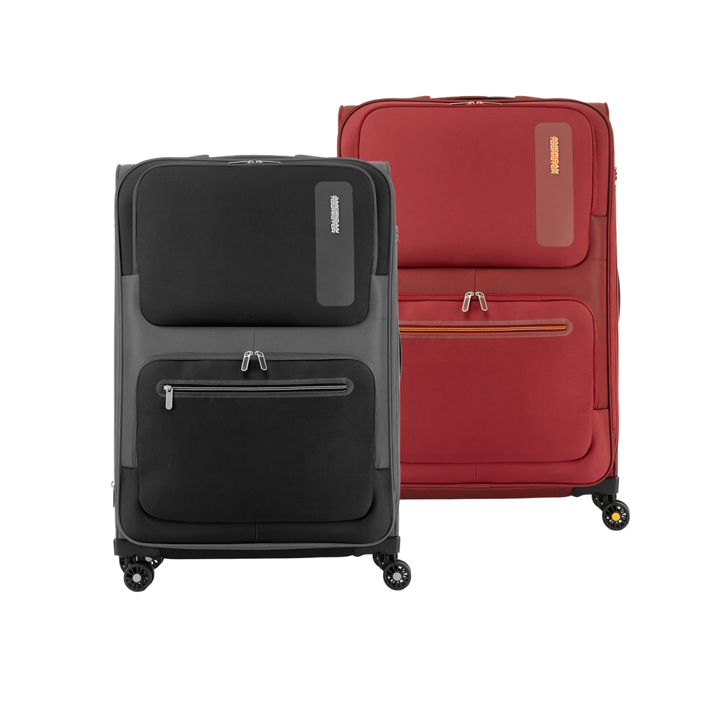 AMERICAN TOURISTER 美國旅行者】25吋Maxwell 可擴充極輕量布面軟殼