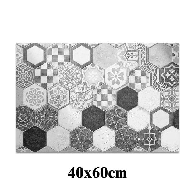 【QIDINA】40X60cm SGS加厚款台灣獨家設計硅藻土吸水軟地墊(吸水地墊 矽藻土地墊 廚房地墊地毯浴室地墊)