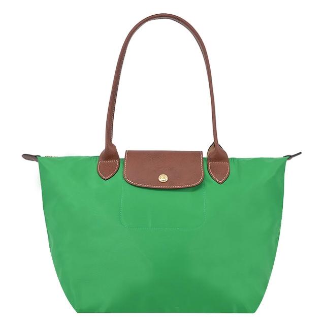 【LONGCHAMP】LE PLIAGE ORIGINAL/GREEN系列原創/刺繡摺疊肩背包(中/多款選)