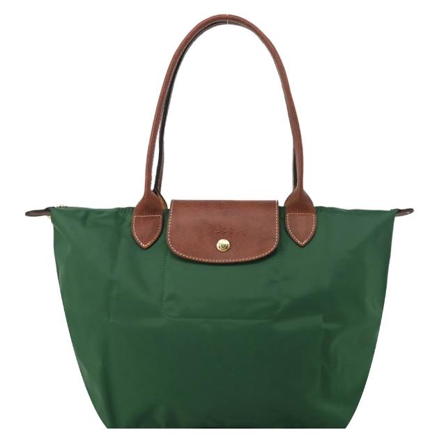 【LONGCHAMP】LE PLIAGE ORIGINAL/GREEN系列原創/刺繡摺疊肩背包(中/多款選)