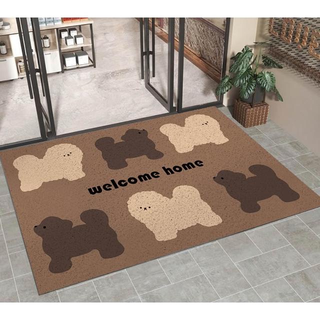 【嵐楓居家】可裁剪高彈絲圈清潔刮泥門口加大地墊-80x120cm(加大款絲圈踏墊/玄關墊/進門墊/地毯/踏墊)
