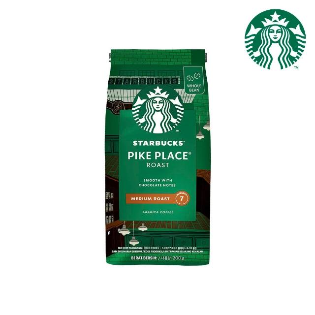 【STARBUCKS 星巴克】精選咖啡豆200g/包 (派克市場/黃金烘焙/哥倫比亞)