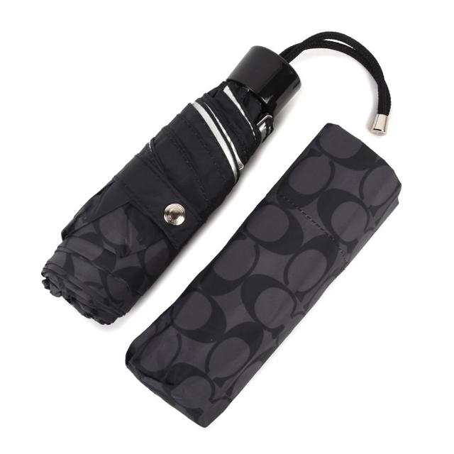 【COACH】滿版LOGO抗UV折疊傘