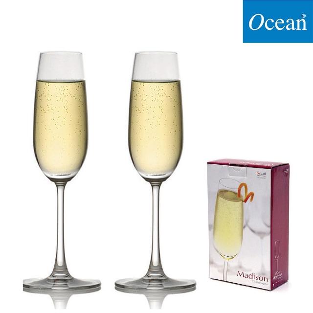 【Ocean】無鉛透亮酒杯 2入禮盒組 6款任選(紅酒杯 白酒杯 香檳杯 禮盒組)