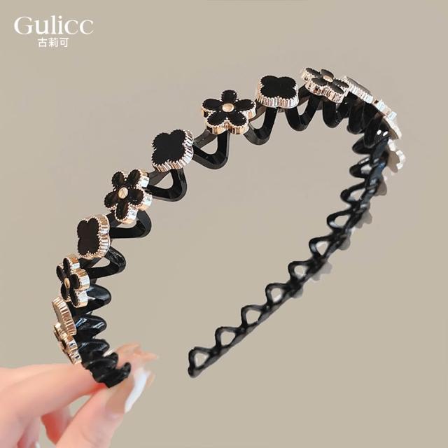 【Gulicc 古莉可】髮箍 波浪 珍珠(99購物節 生日 髮飾 頭飾 鯊魚夾 抓夾 禮物)