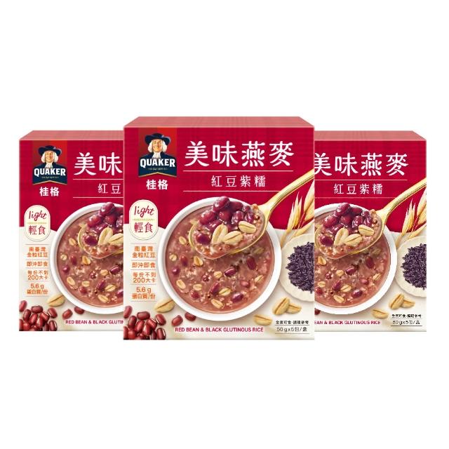 【QUAKER 桂格】濃湯燕麥口味任選9盒組(仔魚昆布/鮮蔬蘑菇/奶油玉米/白醬雞肉/紅豆紫糯/水果優格)