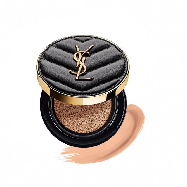 【YSL】官方直營 全新升級恆久完美霧光氣墊組(全新皮革氣墊12g+蕊12g)