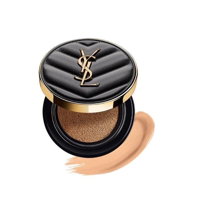 【YSL】官方直營 全新升級恆久完美霧光氣墊組(全新皮革氣墊12g+蕊12g)
