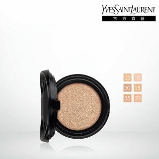 【YSL】官方直營 恆久完美霧光氣墊粉餅 補充蕊 SPF23/PA++12G(皮革氣墊/全新升級/任選1款)