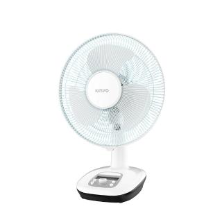 電風扇 【KINYO】12吋充插二用充電風扇/露營扇 戶外/停電應急必備 小夜燈LED照明 (CF-1205)