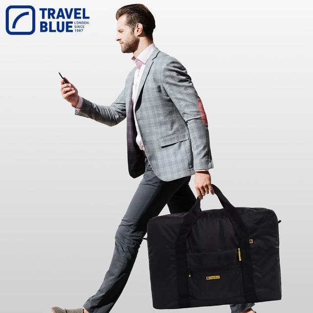 【Travel Blue 藍旅】旅行大容量摺疊手提袋 30L(行李袋 手提行李袋)