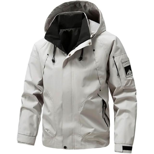【巴黎精品】現貨限搶 衝鋒衣防風外套連帽外套登山夾克(戶外機能防潑水多口袋軍裝春夏薄款男外套3款a1ck6)