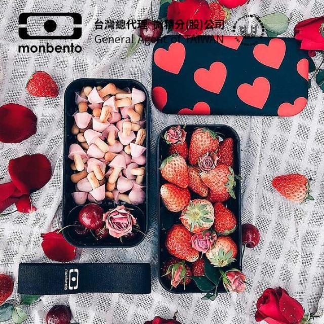【monbento夢邦多】mb原創長方形雙層便當盒-花色