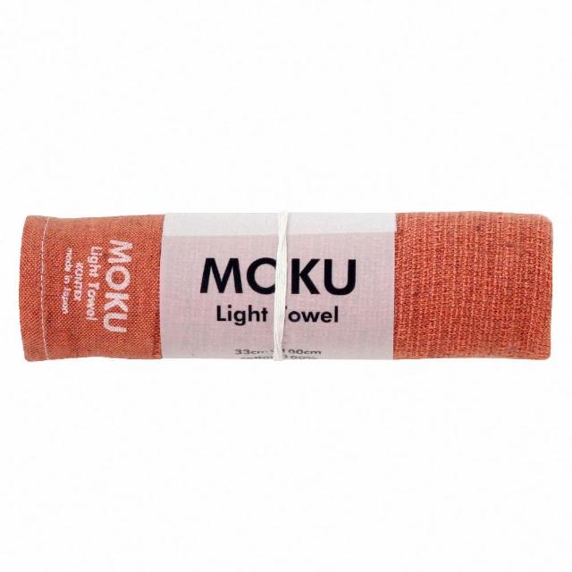 【KONTEX】原廠正貨 100%日本製 MOKU 系列輕薄透氣速乾吸水長毛巾 運動毛巾 33x100cm(健身/露營/旅行)