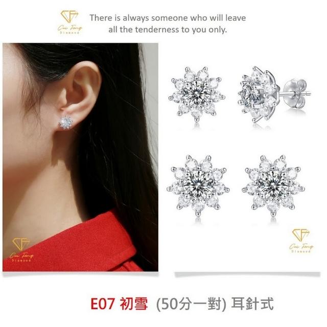 【CF Diamond】閃耀動人 1克拉 618年中慶(戒指 女戒 鑽戒 項鍊 耳環  生日禮物 求婚)