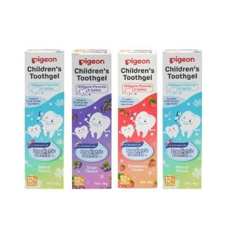 【Pigeon 貝親】兒童含氟牙膏x4條(潔牙 乳牙 口腔衛生)