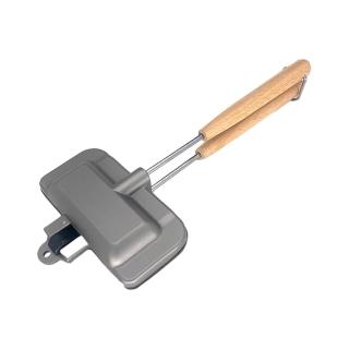 【Chill Outdoor】壓鑄鋁 熱壓烤盤 對半款(熱壓吐司 三明治烤盤 熱壓吐司夾 烤吐司機 小煎盤)