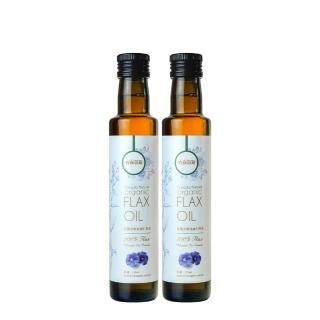 【有機思維】加拿大有機冷壓亞麻仁籽油-白標250mlx2入(初榨/純素無麩質/Omega-3)