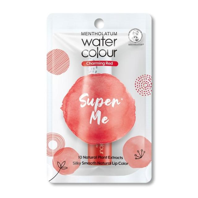 【曼秀雷敦】Water Color水彩潤唇膏 4款任選 閃耀紅/暖陽橙/甜戀粉/柔暮棕(滋潤修護 水潤光澤 輕柔呵護)