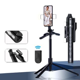【ANTIAN】K28 一體式雲臺補光燈藍牙自拍棒 手機直播拍攝三腳架 360°旋轉穩拍平衡自拍桿