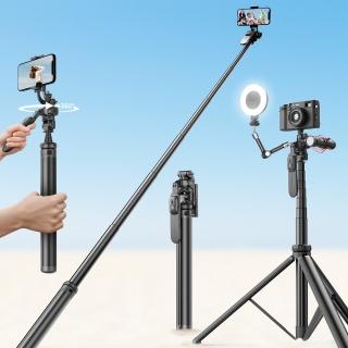 11803348 OL 【ROSETO】2M直播三腳架 藍芽自拍棒308(主播攝影支架 可接相機 麥克風 補光燈)