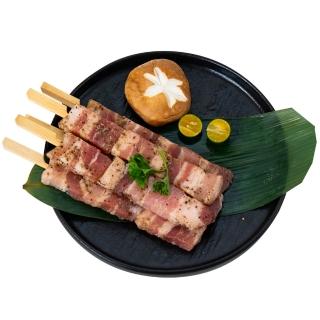 【巧食家】國產五花豬肉串X6包 共30串 烤肉串(200g/5串/包)