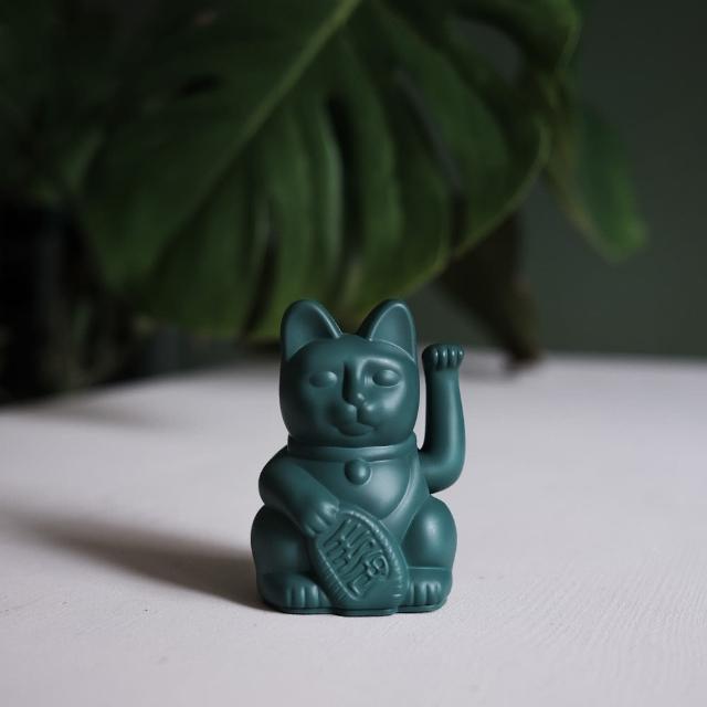 【WUZ 屋子】德國 DONKEY 幸運繽紛招財貓迷你款(淡綠色.淡褐色.深綠色.白色)