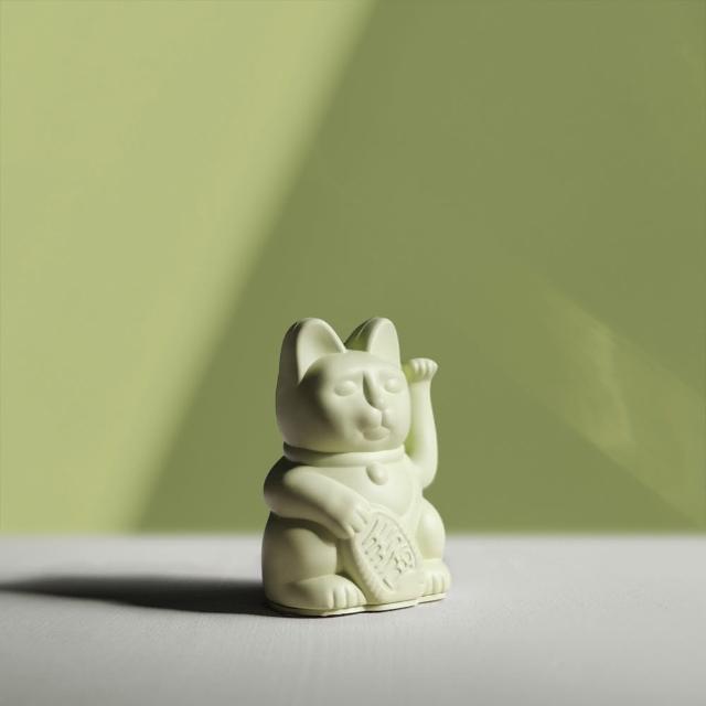 【WUZ 屋子】德國 DONKEY 幸運繽紛招財貓迷你款(淡綠色.淡褐色.深綠色.白色)