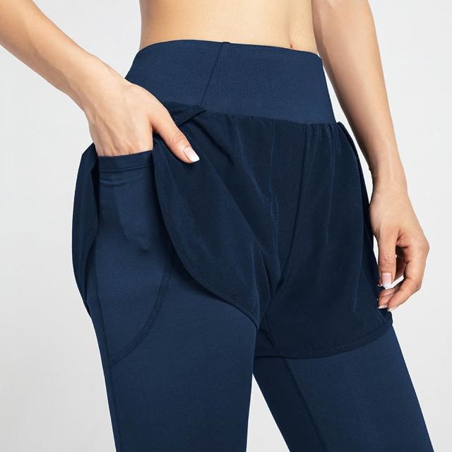 【ALLK 歐楷】超彈力韻律瑜珈運動褲 多款任選(尺寸L-XXL/中大尺碼/運動/健身)