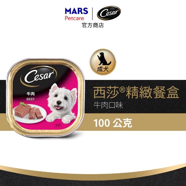 【Cesar 西莎】經典風味餐盒 100g*24入(狗罐/犬餐盒/熟齡犬/全齡適用)
