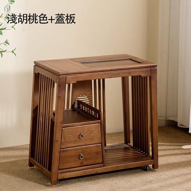 諾必行】客廳家用輕奢移動茶櫃茶車-不含電器茶具(邊櫃茶几茶桌茶具車