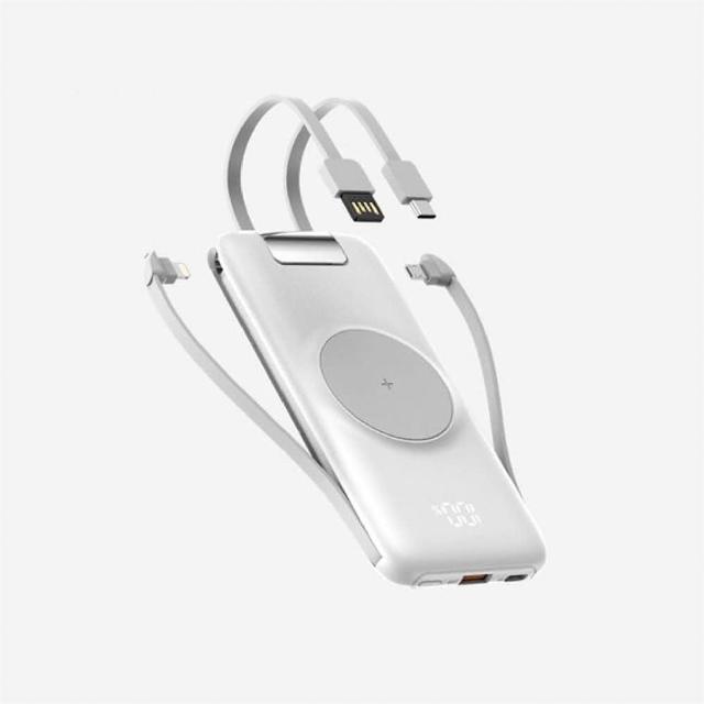 【ONAIR】P2 10000mAh 22.5W 6埠輸出 快充自帶線無線充行動電源(無線充電)