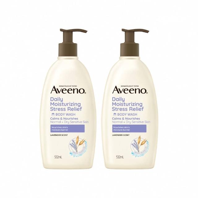 【Aveeno 艾惟諾】超值4入-長效燕麥沐浴露532ml(薰衣草香氛/活力果香/燕麥/高效舒緩任選)