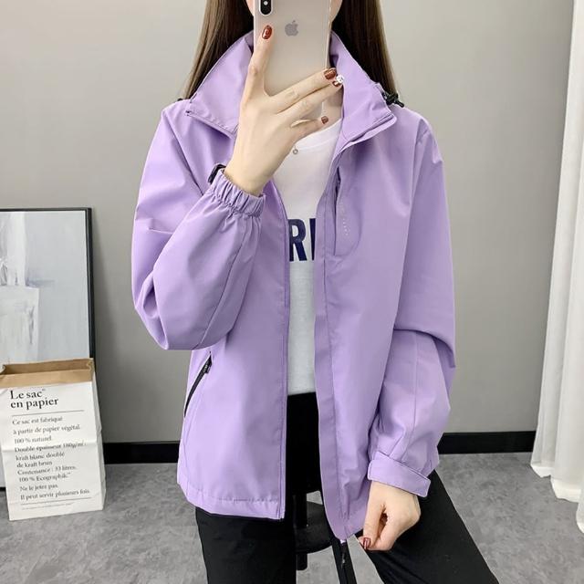 【JP服飾】男女款 防風/防潑水 衝鋒外套 情侶款 外套 連帽外套 秋冬外套 夾克(防風/防潑水/帽可拆 6266)