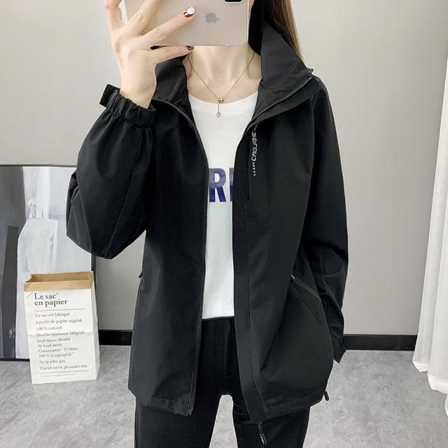 【JP服飾】男女款 防風/防潑水 衝鋒外套 情侶款 外套 連帽外套 秋冬外套 夾克(防風/防潑水/帽可拆 6266)