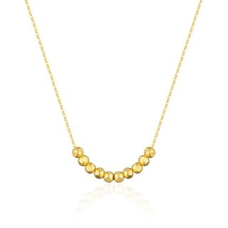 【Just Gold 鎮金店】緊緊相依 黃金項鍊(網路限定)
