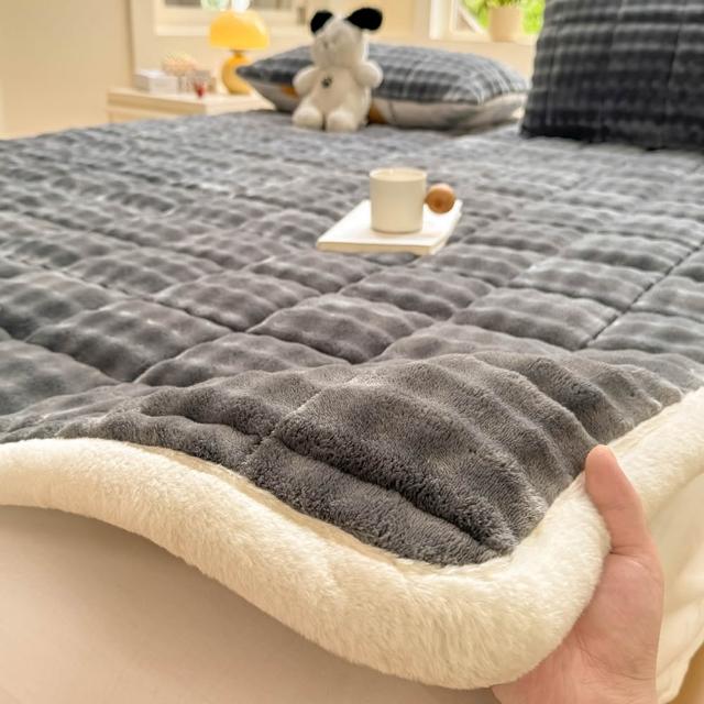 【寢聚 Sleep Club】塔芙絨床墊枕套組-單人/雙人/加大任選(保潔墊 床墊 保暖墊 單人床墊 雙人床墊 法蘭絨)