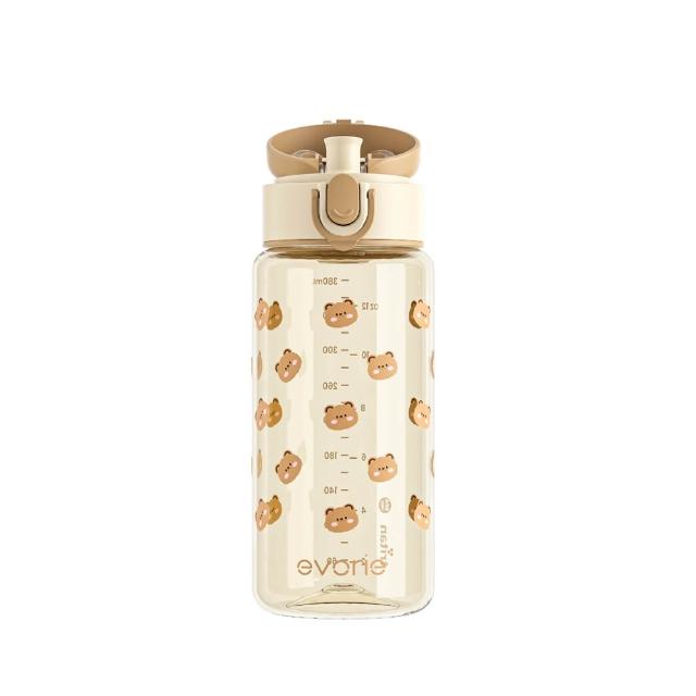 【Evorie】Tritan兒童水杯2入組(300mL380mL)微笑水杯