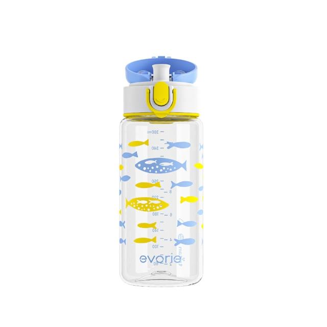 【Evorie】Tritan兒童水杯2入組(300mL380mL)微笑水杯