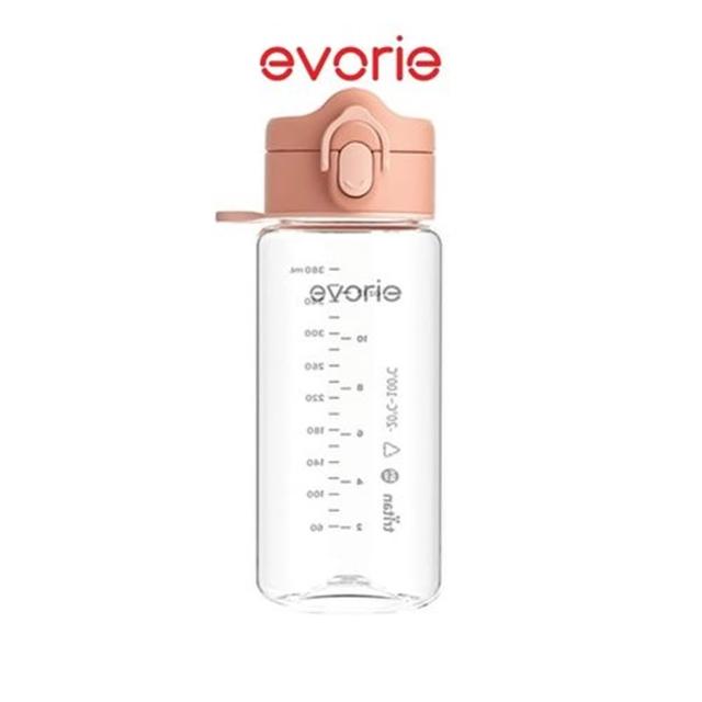 【Evorie】Tritan兒童水杯2入組(300mL380mL)微笑水杯