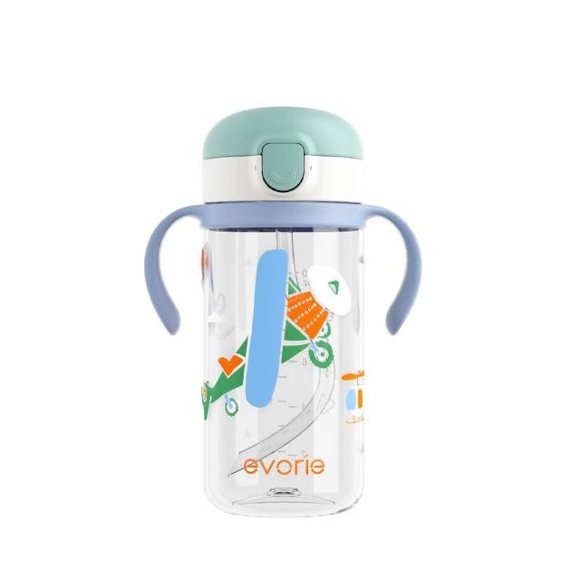 【Evorie】Tritan兒童吸管水杯300ml(寶寶水杯 幼兒水杯 兒童水杯水壺)