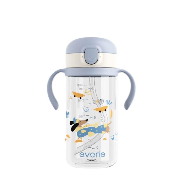 【Evorie】Tritan兒童吸管水杯300ml(寶寶水杯 幼兒水杯 兒童水杯水壺)