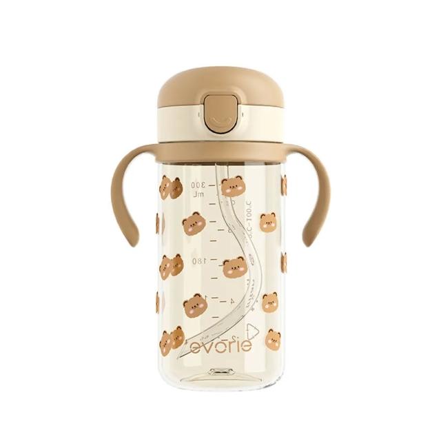 【Evorie】Tritan兒童吸管水杯300ml(寶寶水杯 幼兒水杯 兒童水杯水壺)