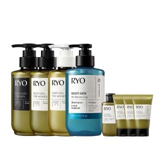 【RYO 呂】官方直營 ROOTGEN強韌蘊髮洗髮精/護髮膜515mlx2入(男性專用/女性專用/零感控油)
