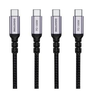 【Gigastone 立達國際】2入組 TypeC 100W 4K USB3.2 Gen2充電傳輸編織線 (iPhone17快充)
