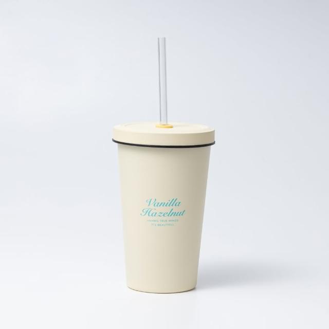 【Oolab 良杯製所】二代冰淇淋系列 陶瓷易潔層吸管杯550ml(6色可選/保冰保溫/咖啡杯)