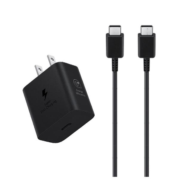 【Samsung 三星】原廠新款 25W 超級快充頭 + 雙Type C線 T2510 / 支援Z Fold7 Flip7(盒裝組)