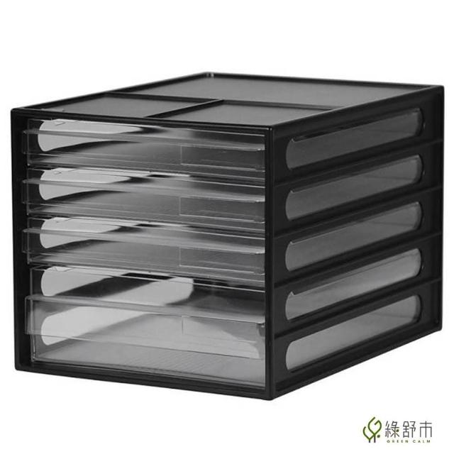 【Greencalm 綠舒市】桌上型資料櫃 文件櫃 樹德 DD-1213 文件收納櫃(A4/4抽/抽屜/可堆疊/黑色/白色)