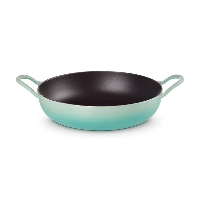 【Le Creuset】BBQ鑄鐵煎鍋26cm(櫻桃紅/薄荷綠/ 2色選1)